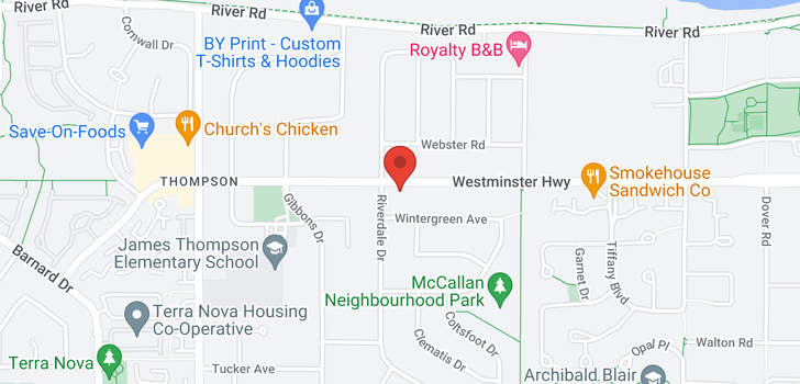 map of 4700 WESTMINSTER HIGHWAY